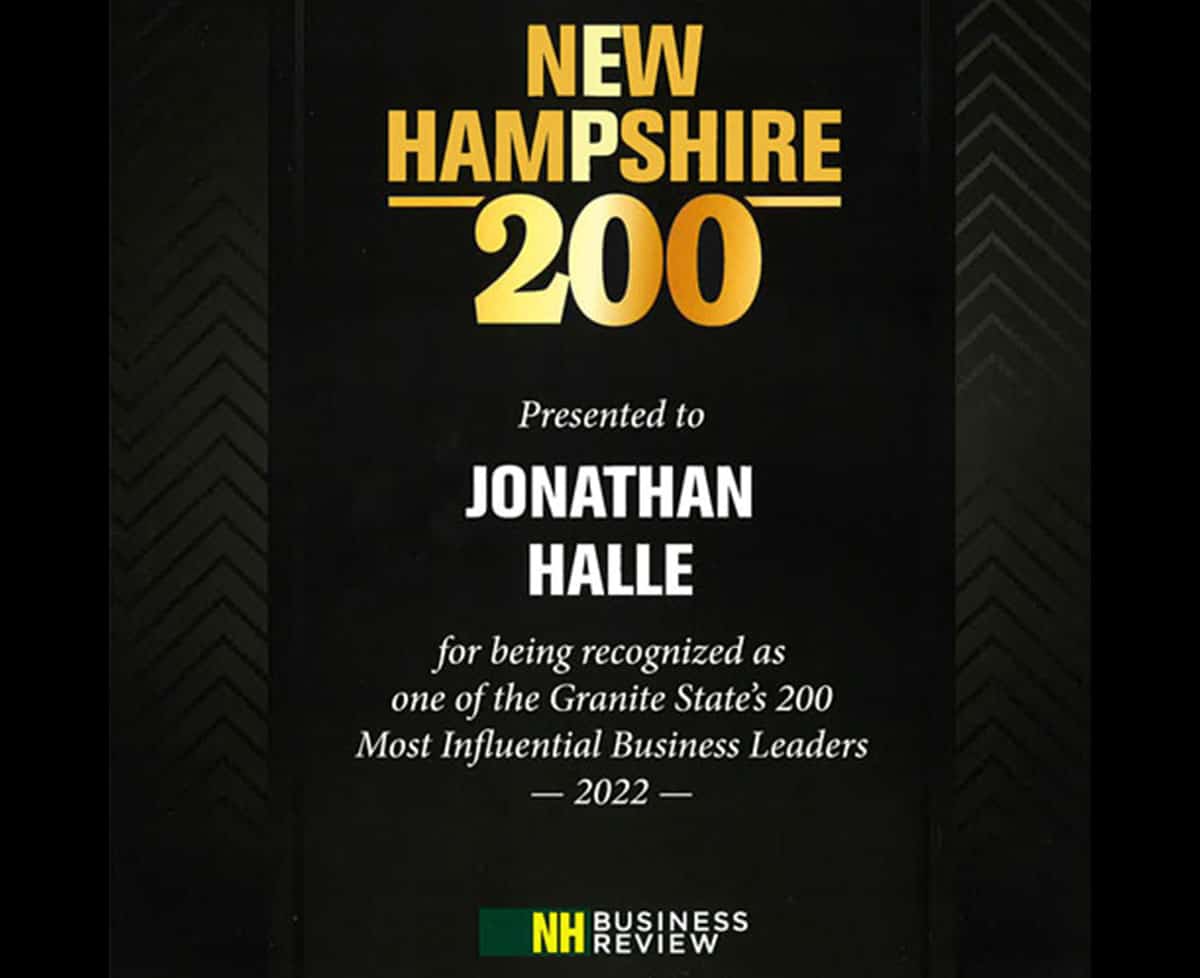 Warrenstreet Principal Jonathan Halle Recognized Among New Hampshire’s 200 Most Influential Business Leaders for the Second Time